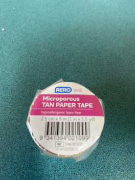<b>Non-woven Paper tape 2.5cm x 5m</b>
